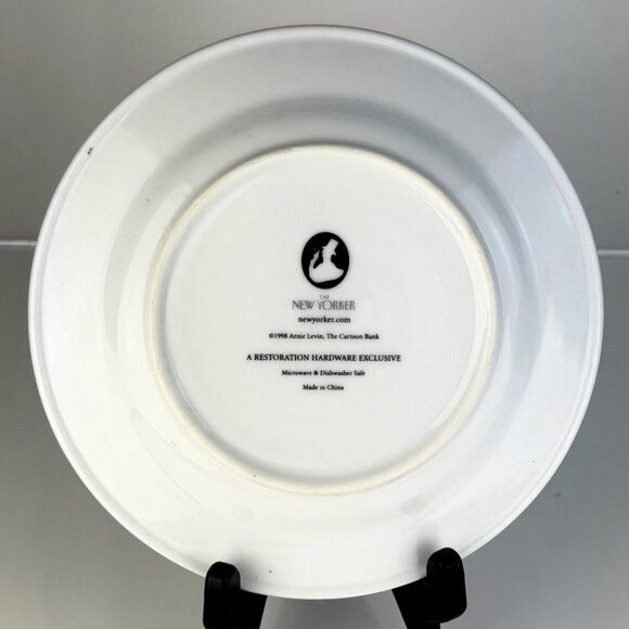 Vintage “The New Yorker” Appetizer Plate Set of 8 Cartoon Plates - Picture 9 of 10